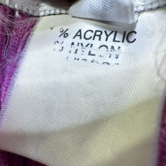 Vtg Cache Pink Ribbed Cutout Knit Long Sleeve Top Indie Glam Fairy Girlcore 90s - Picture 6 of 6